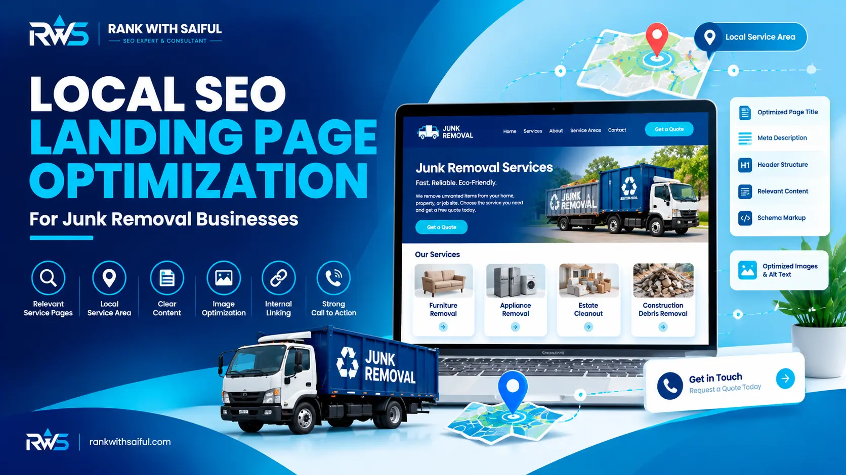 Local SEO Landing Page Optimization for a Junk Removal Business