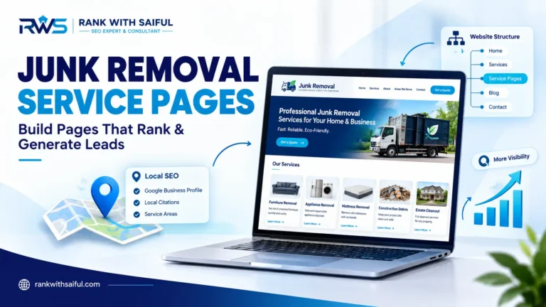 Junk Removal Service Pages: How to Build Pages That Rank and Generate Leads